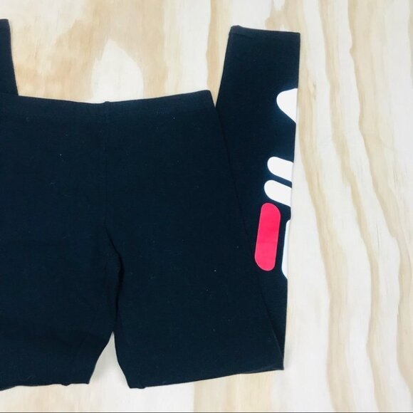 Fila Girl’s 7/8 Length Leggings  | Black Tights - Picture 6 of 12